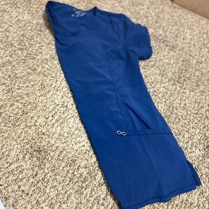 Infinity Blue Scrub top